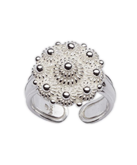 Hovedbilde Bunadsring - kvit