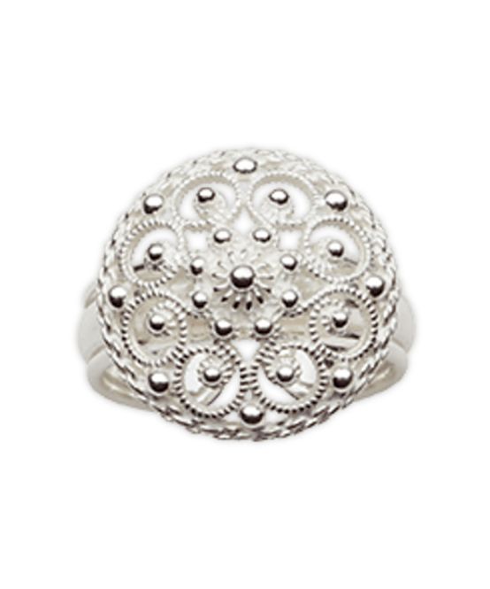 Hovedbilde Bunadsring - kvit