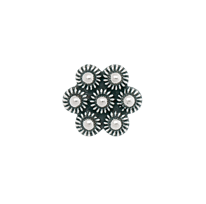 Hovedbilde knapp 18 mm, oksidert