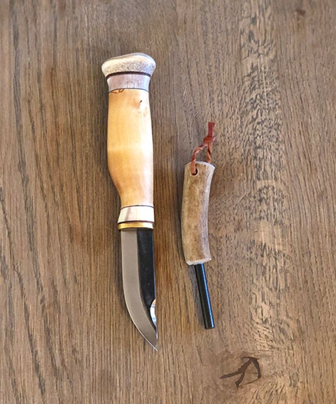 Turkniv med tennstål