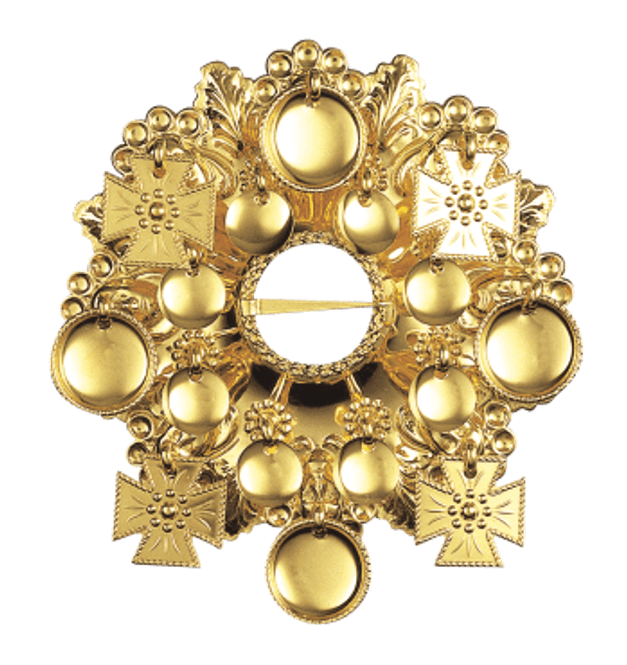 Hovedbilde sølje, forgylt