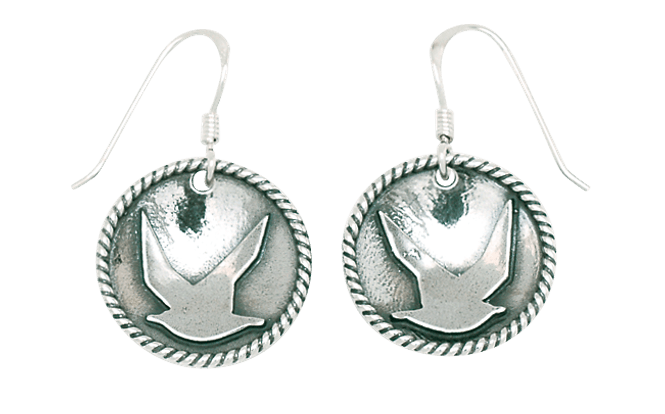 Hovedbilde Kystsølv øyrepynt, oksidert