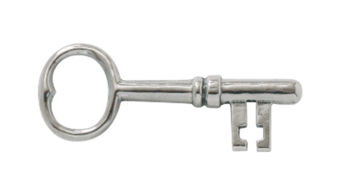 Hovedbilde stabbursnøkkel, oksidert