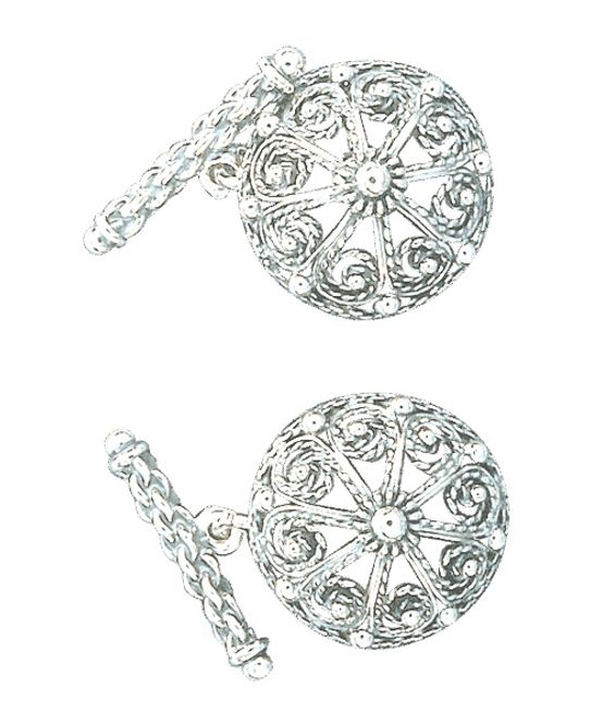 Hovedbilde Mansjettknappar, kvit