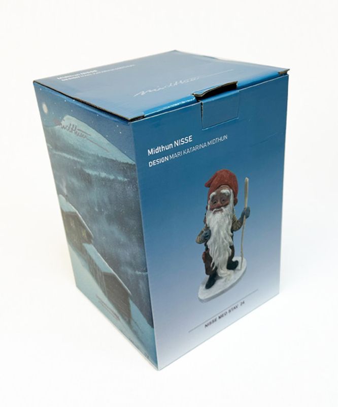 Midthun-nisse med stav