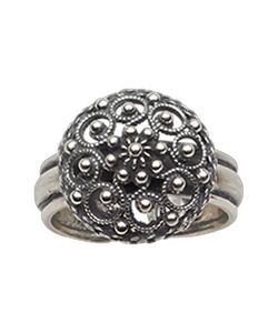 Hovedbilde Bunadsring filigran, oksidert