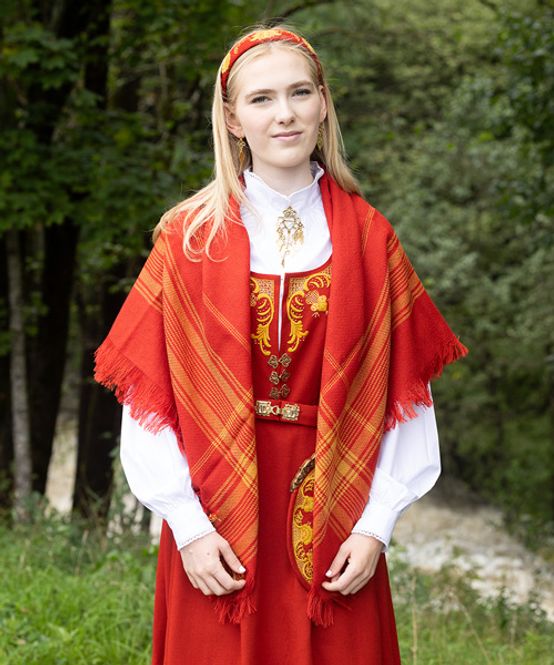 Hovedbilde Bunadsjal  Romerike rød